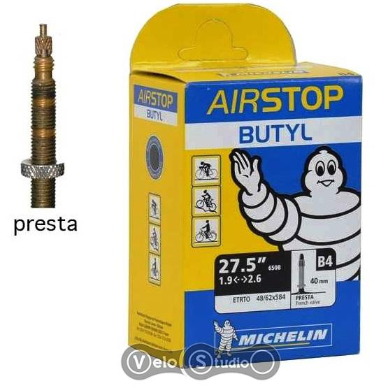 Камера Michelin  B4 27.5x1.9/2.6, FV 40мм (48/62-584) 215г