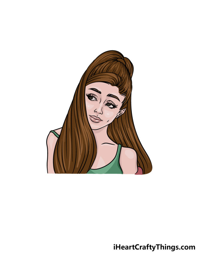 Drawing of Ariana Grande