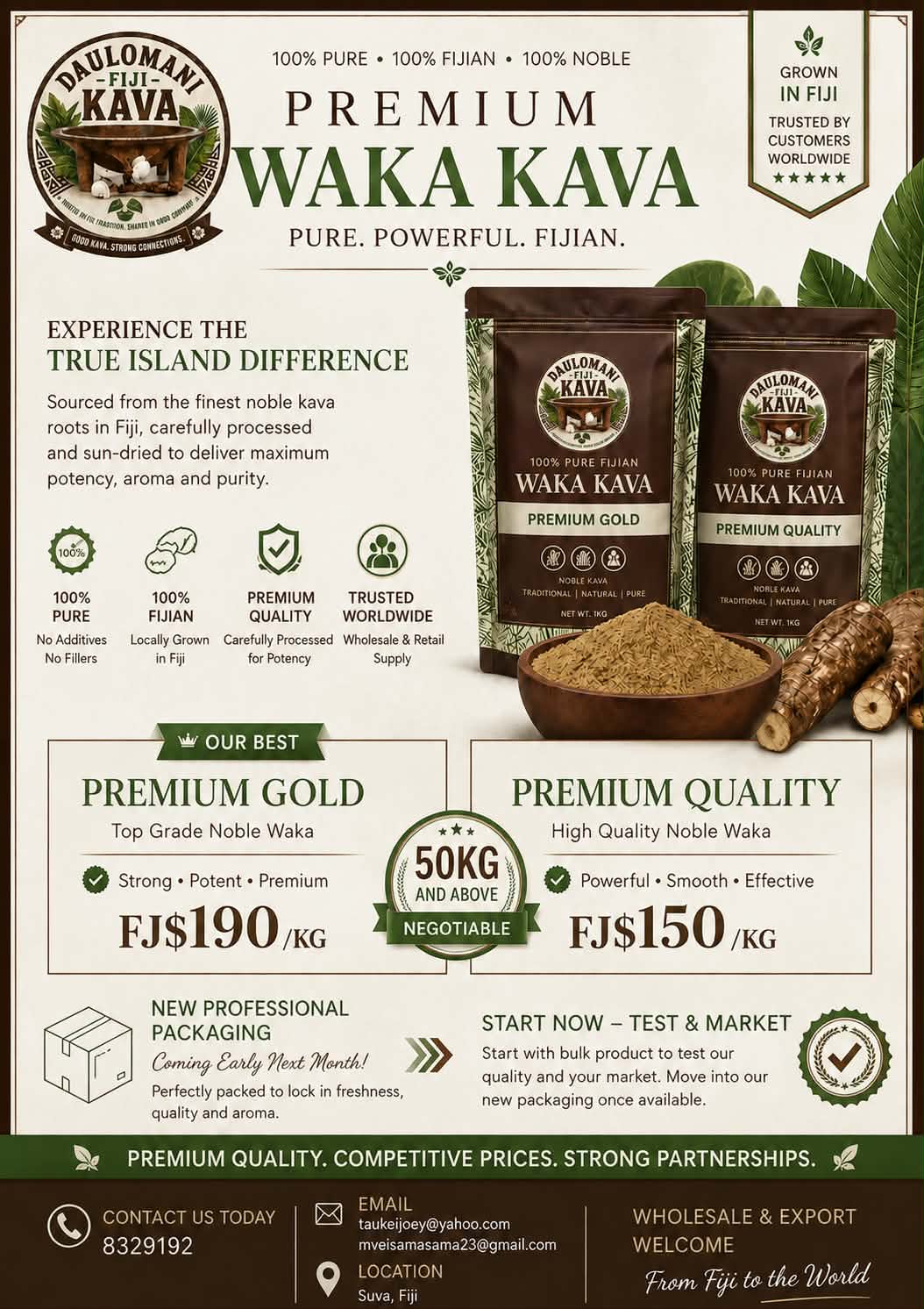 Daulomani Fiji kava