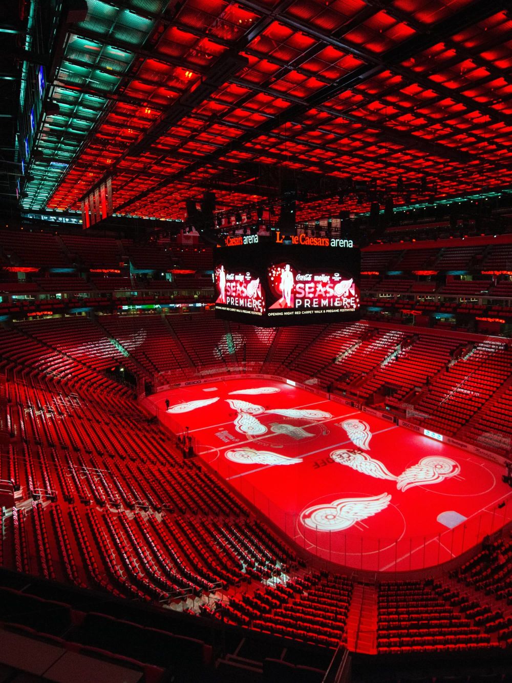 Little Caesars Arena and Elation Custom Light Ceiling in a Class by Itself