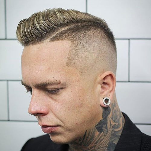 Hard Side Part + High Razor Fade