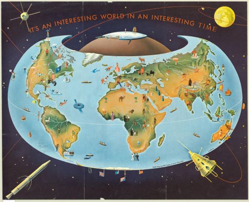 world map 1959