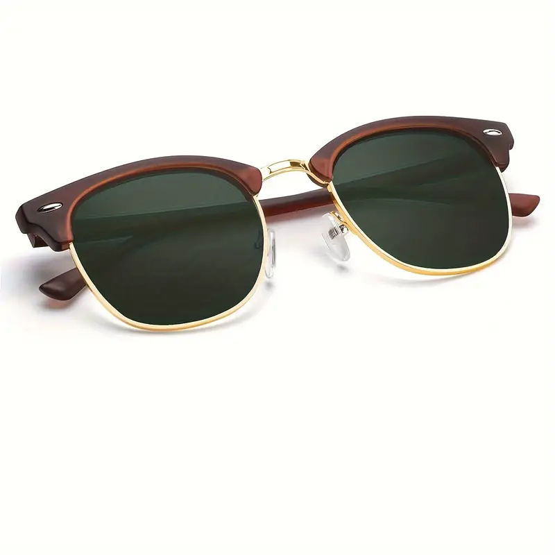 Men's Retro Semi-Rimless Glasses