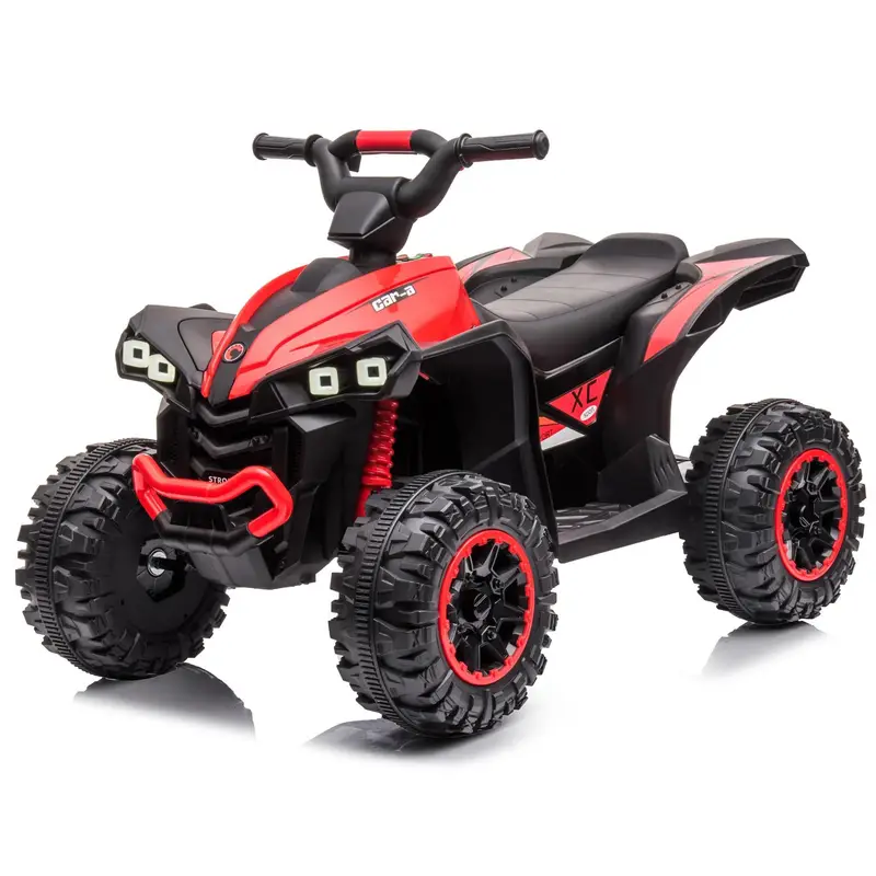 12V Kids Off-Road Ride-On ATV with Lights & Music