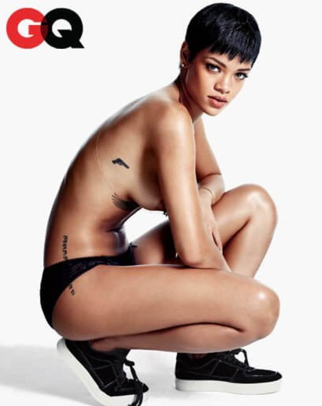 rihanna hot near nude