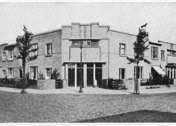 Hoek Lindestraat - Pioenstraat 1936 (beeldbank ELO)