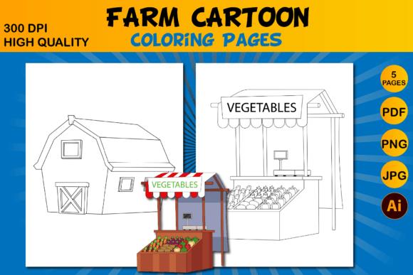 Farm Cartoon Coloring Pages Preview