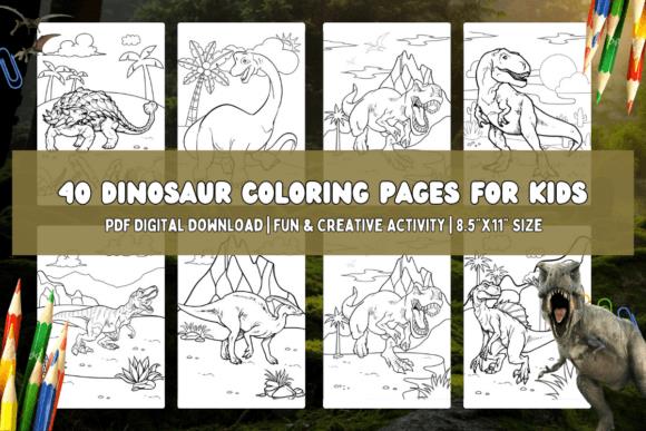 Dinosaur Coloring Pages Preview