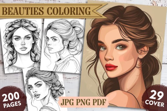 Beauties Coloring Pages Collection