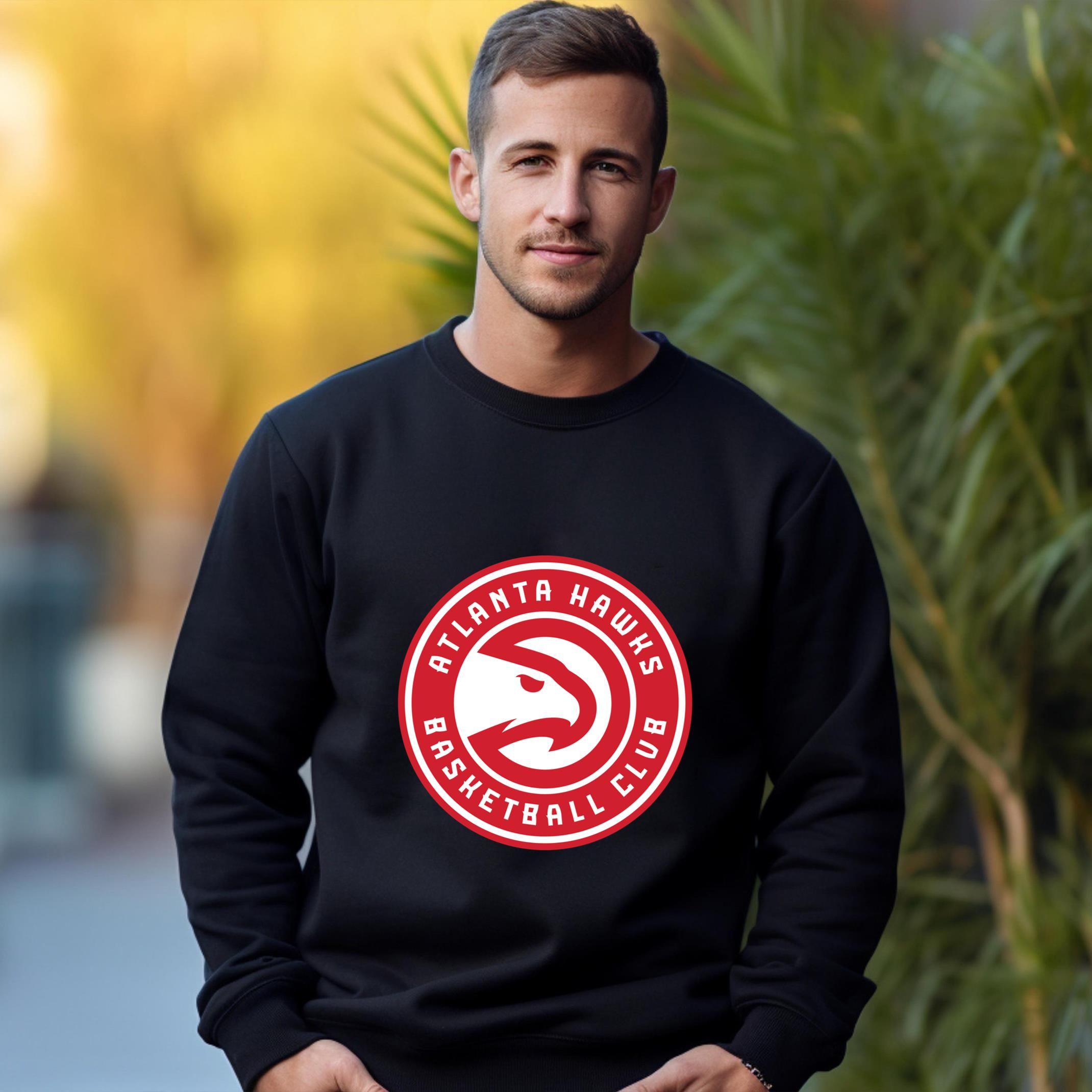 Atlanta Hawks Team Fan Apparel Adult Sweatshirt, Ultimate Logo Sweatshirt