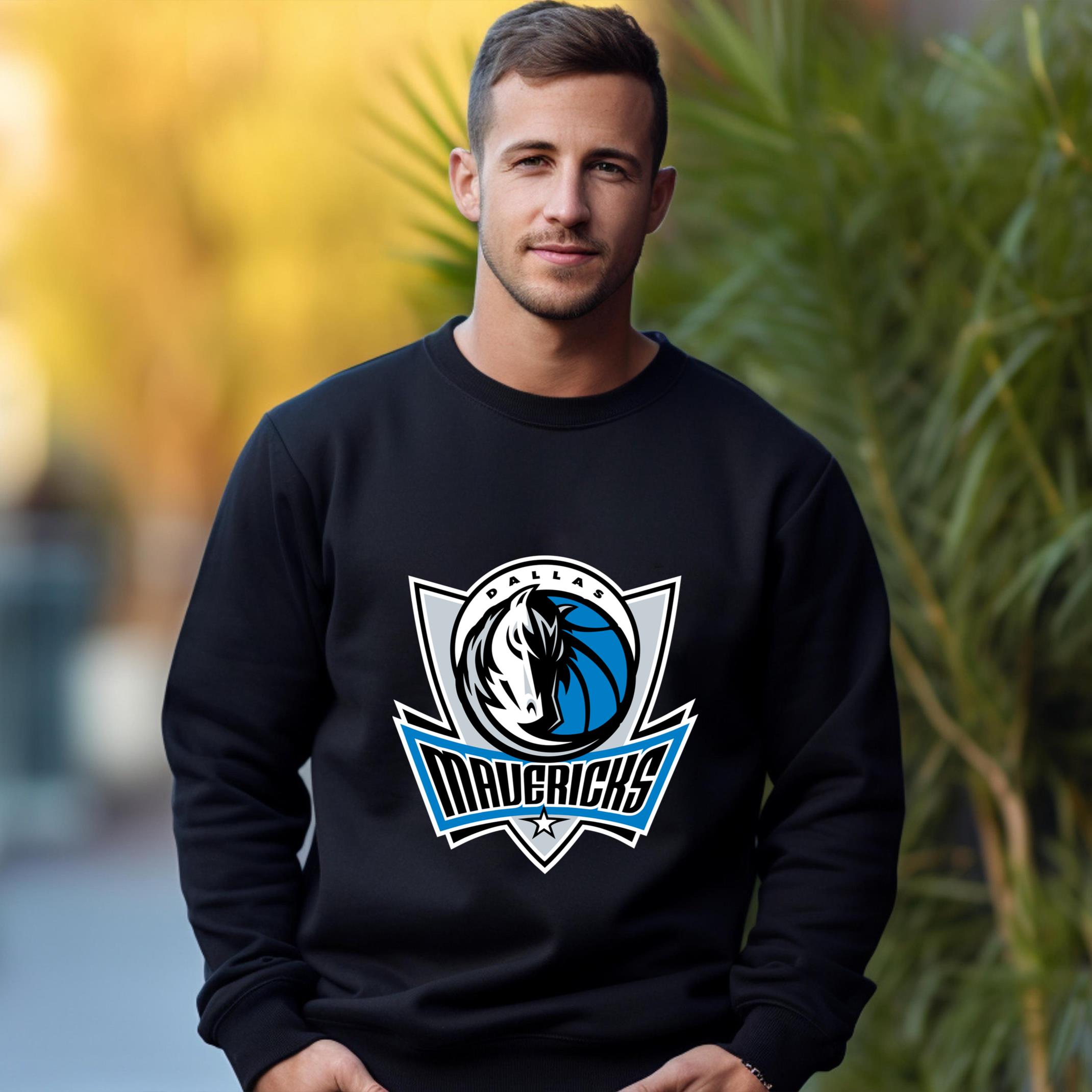 Dallas Mavericks Team Fan Apparel Adult Sweatshirt, Ultimate Logo Sweatshirt