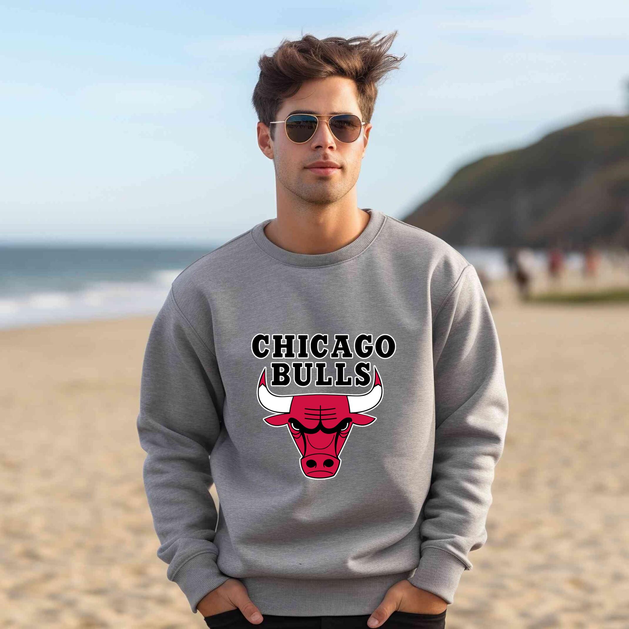 Alternative view of Chicago Bulls Team Fan Apparel Adult Sweatshirt, Ultimate Logo Sweatshirt