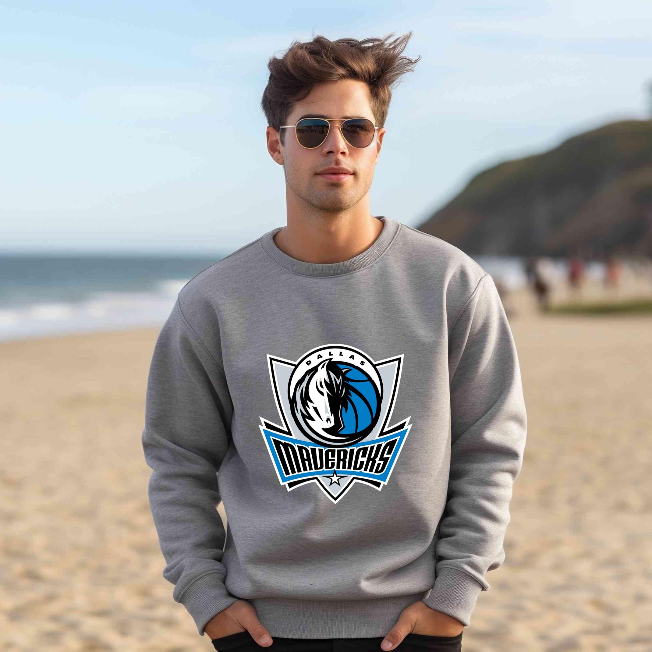 Alternative view of Dallas Mavericks Team Fan Apparel Adult Sweatshirt, Ultimate Logo Sweatshirt