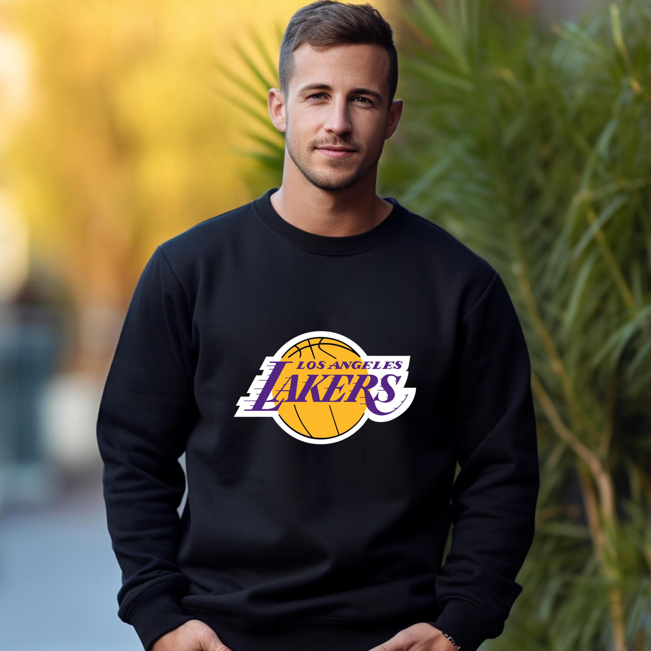 Los Angeles Lakers Team Fan Apparel Adult Sweatshirt, Ultimate Logo Sweatshirt