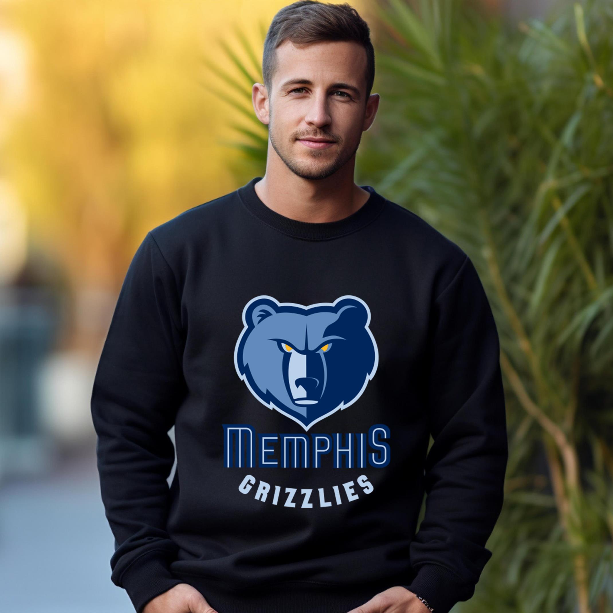 memphis grizzlies Team Fan Apparel Adult Sweatshirt, Ultimate Logo Sweatshirt