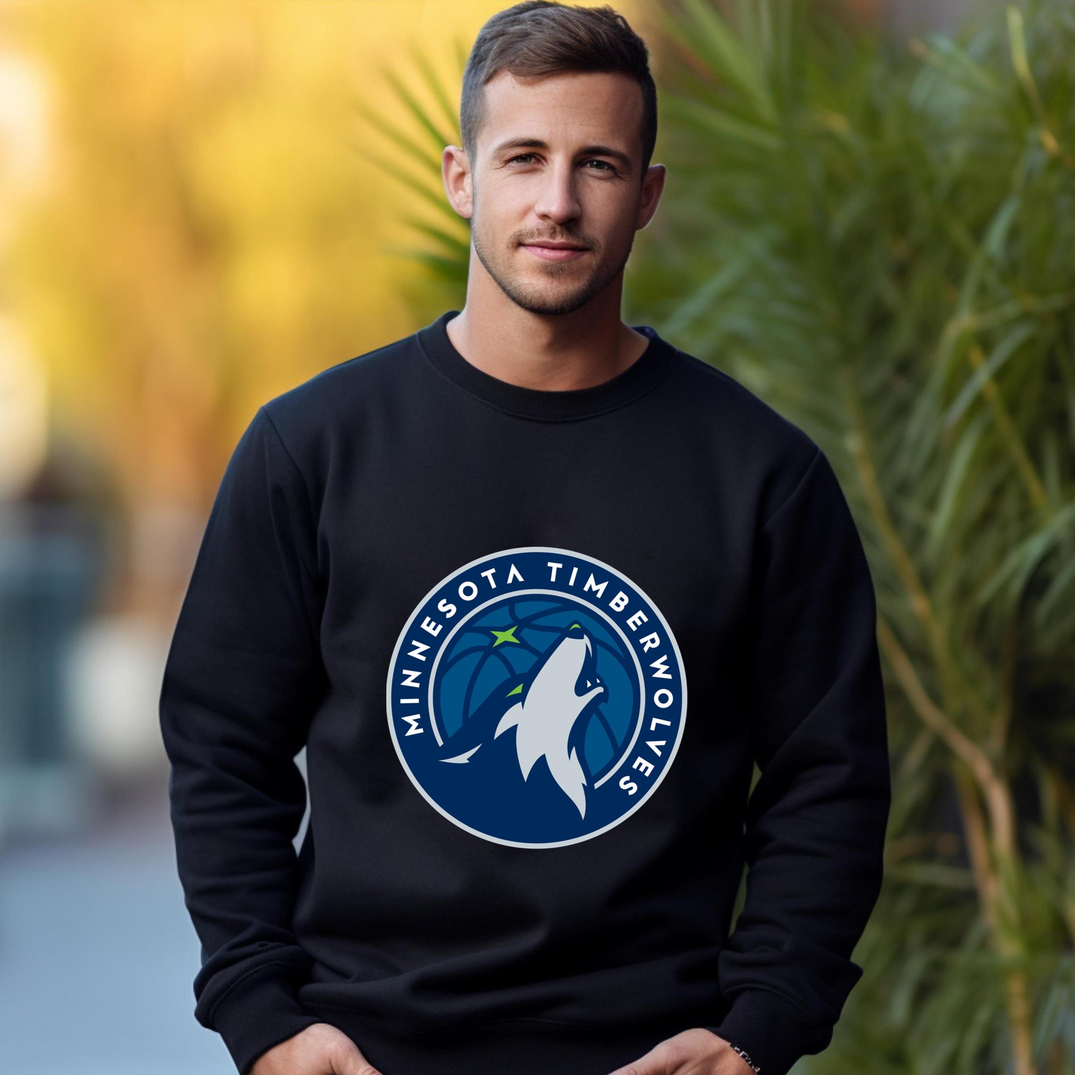 Minnesota Timberwolves Team Fan Apparel Adult Sweatshirt, Ultimate Logo Sweatshirt