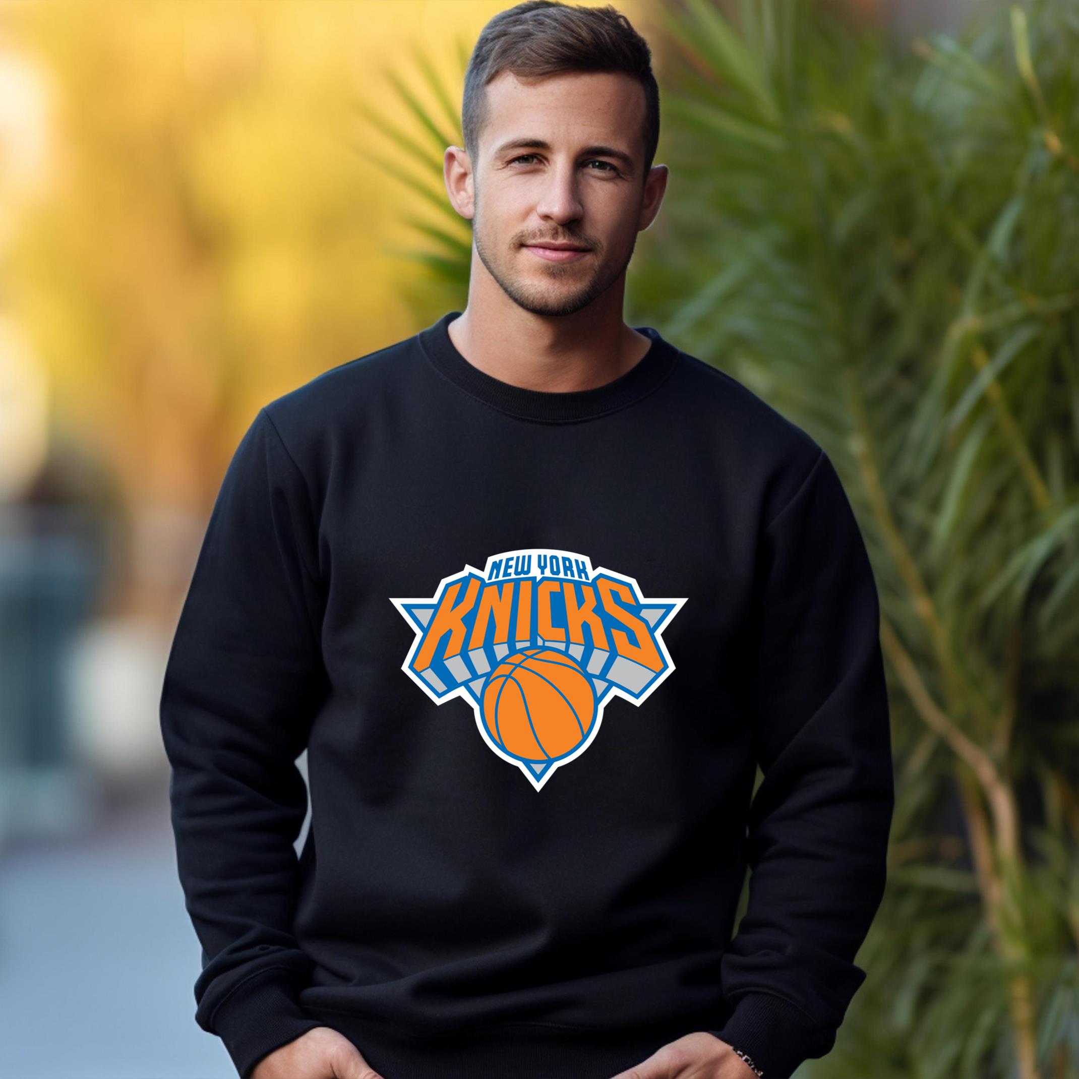 New York Knicks Team Fan Apparel Adult Sweatshirt, Ultimate Logo Sweatshirt