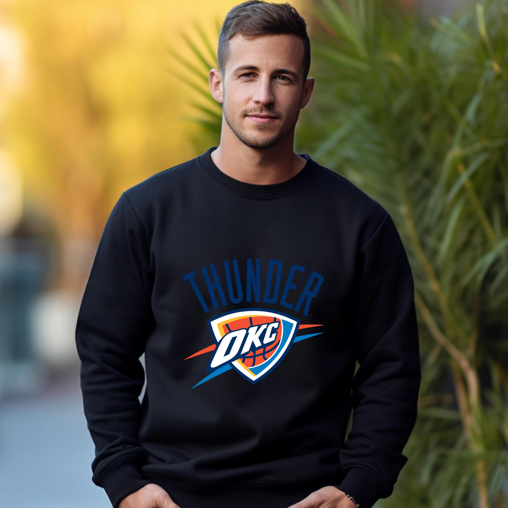 Oklahoma City Thunder Team Fan Apparel Adult Sweatshirt, Ultimate Logo Sweatshirt
