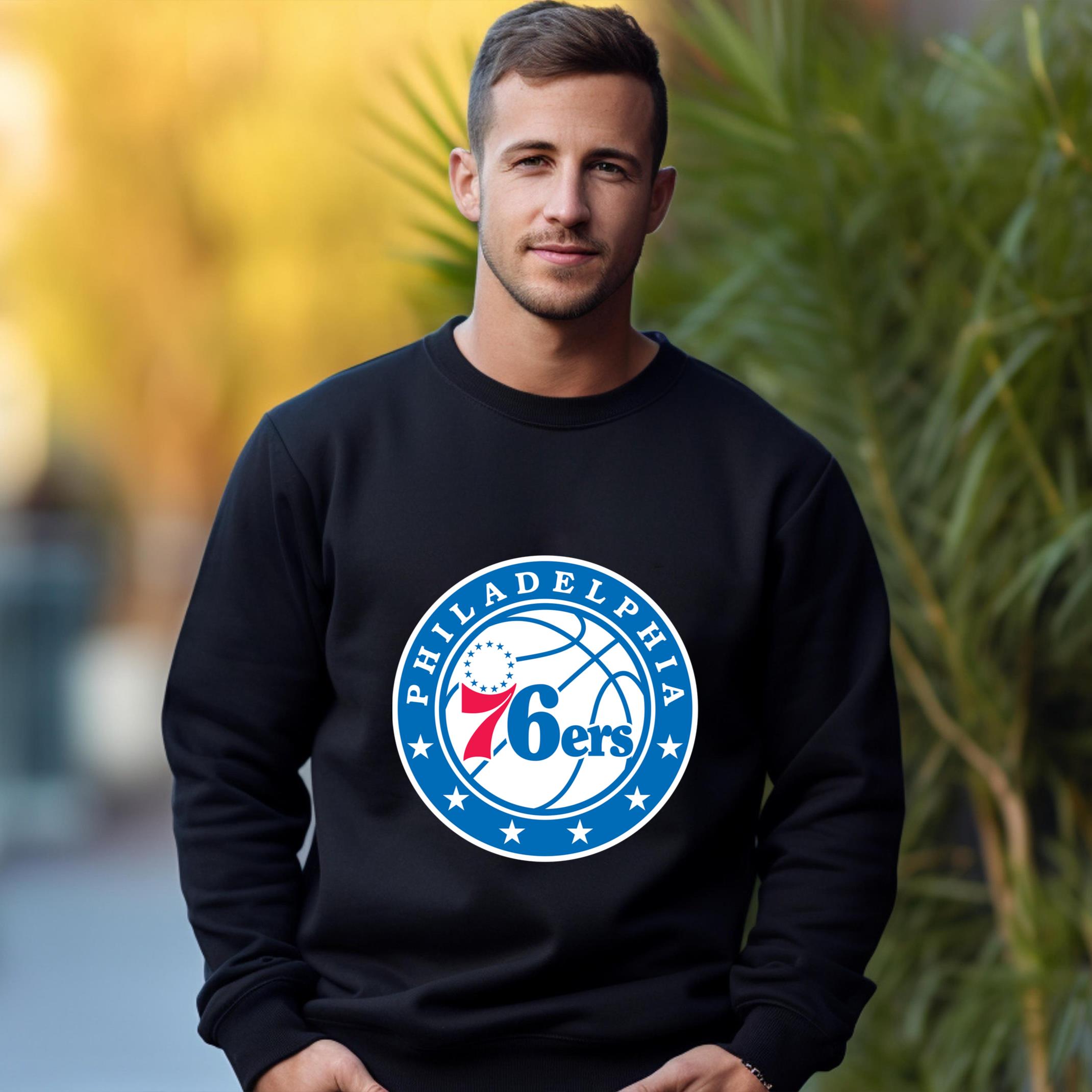 Philadelphia 76ers Team Fan Apparel Adult Sweatshirt, Ultimate Logo Sweatshirt