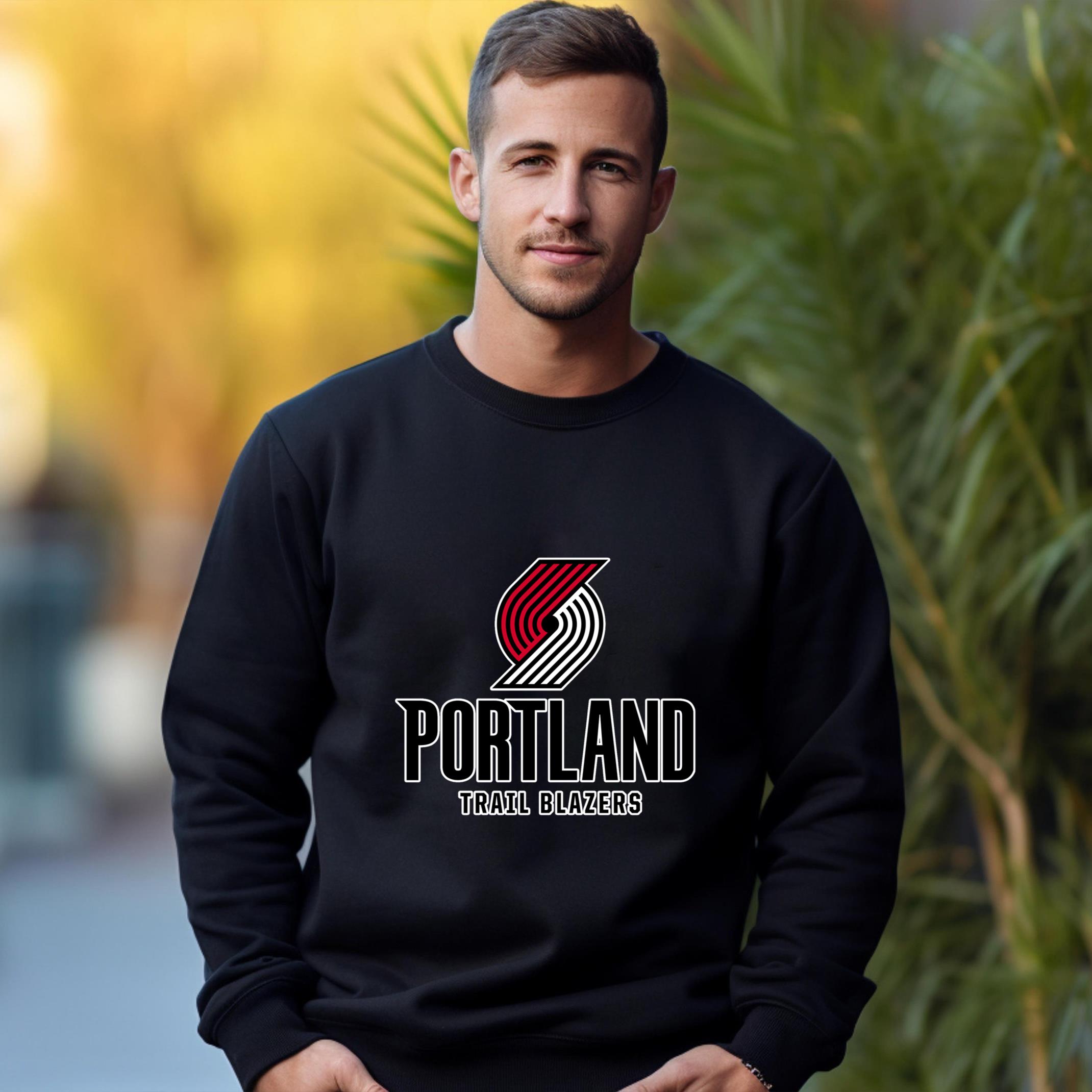 Portland Trailblazers Team Fan Apparel Adult Sweatshirt, Ultimate Logo Sweatshirt