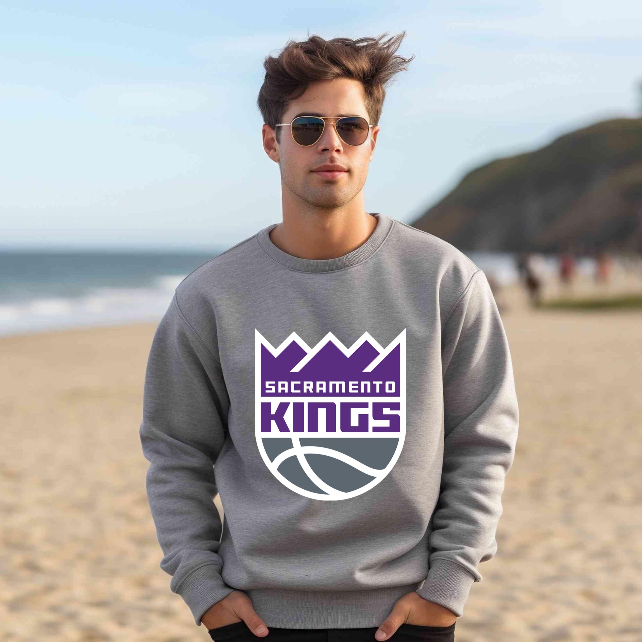 Alternative view of Sacramento Kings Team Fan Apparel Adult Sweatshirt, Ultimate Logo Sweatshirt