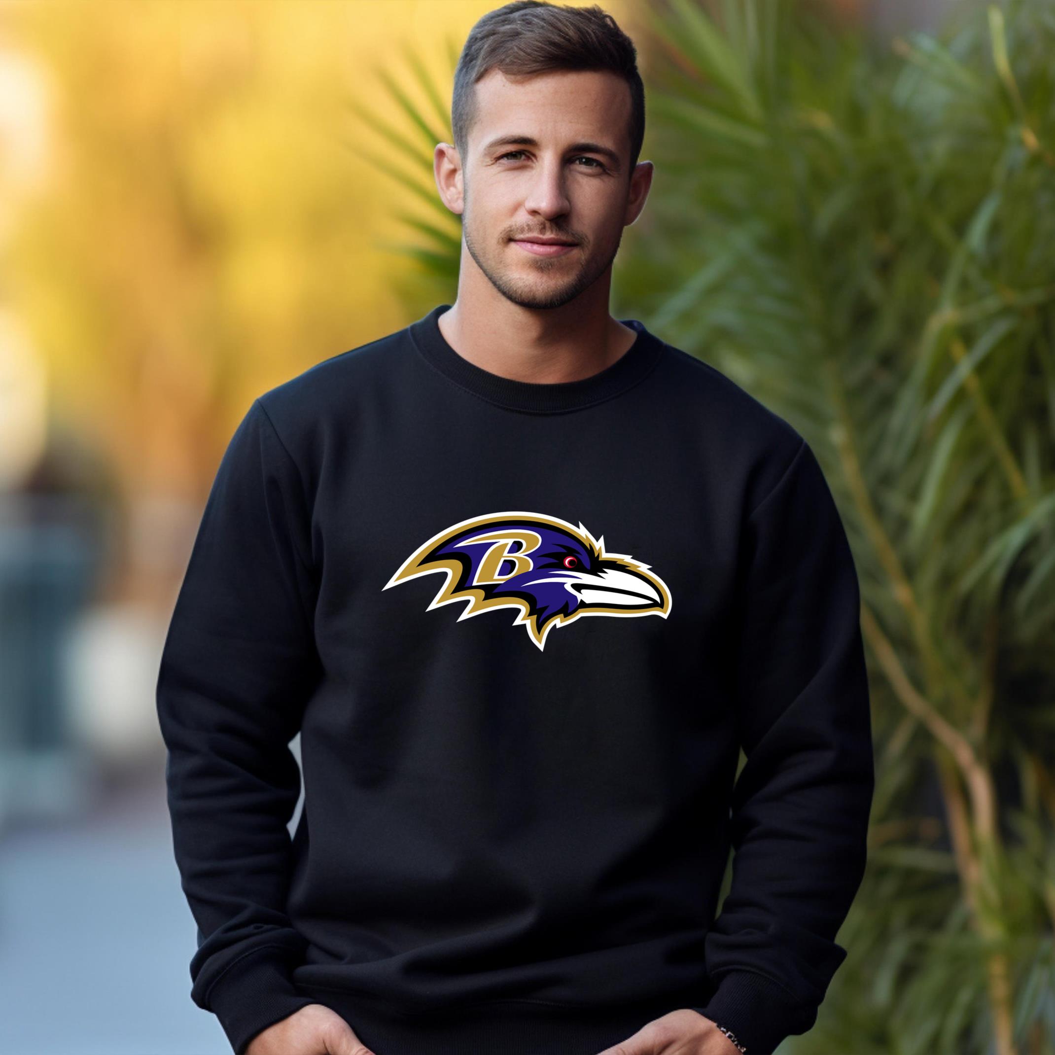 Baltimore Ravens Team Fan Apparel Adult Sweatshirt, Ultimate Logo Sweatshirt, Gifts For Fans