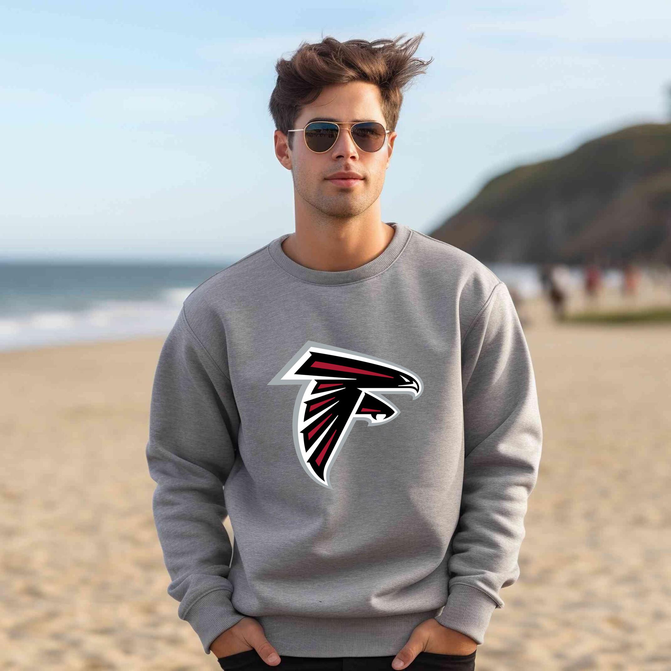Alternative view of Atlanta Falcons Team Fan Apparel Adult Sweatshirt, Ultimate Logo Sweatshirt, Gifts For Fans