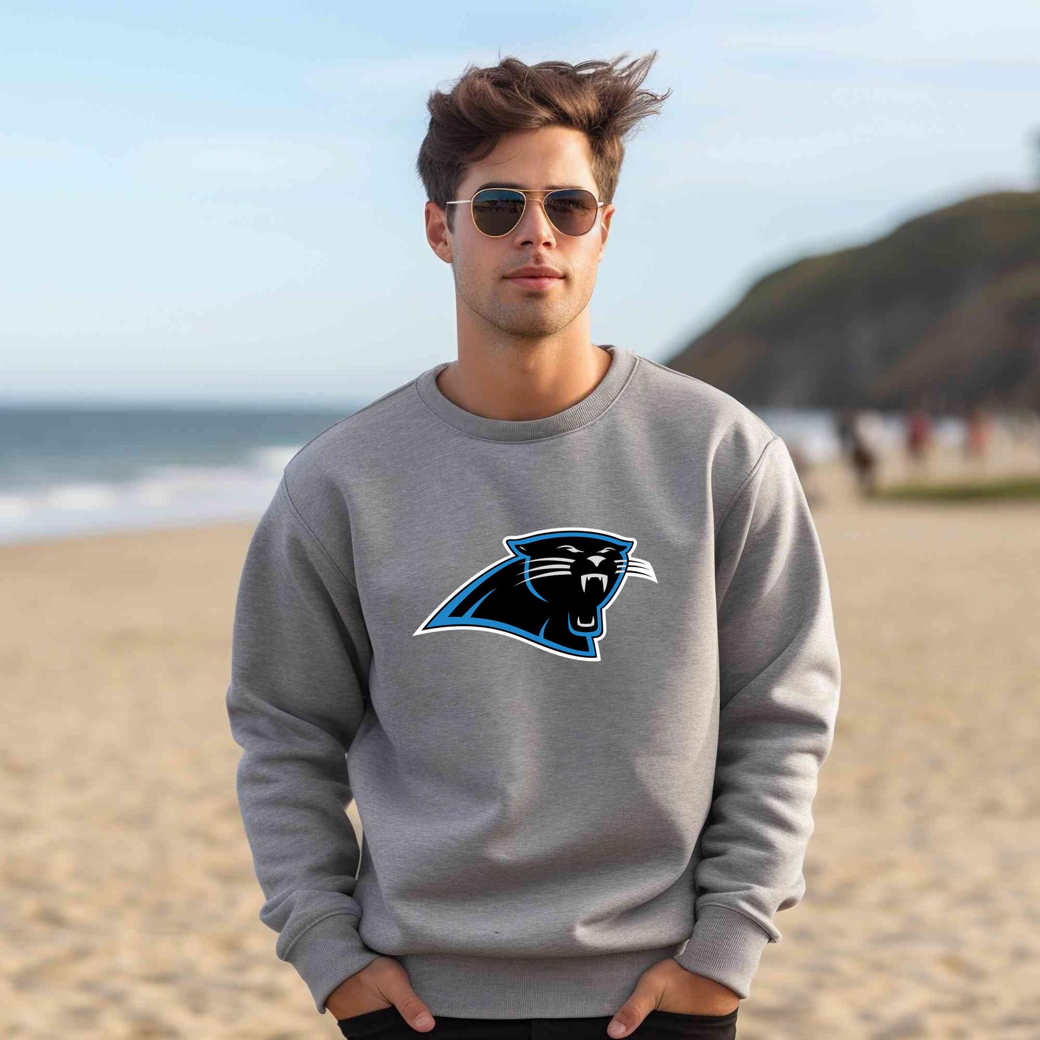 Alternative view of Carolina Panthers Team Fan Apparel Adult Sweatshirt, Ultimate Logo Sweatshirt, Gifts For Fans
