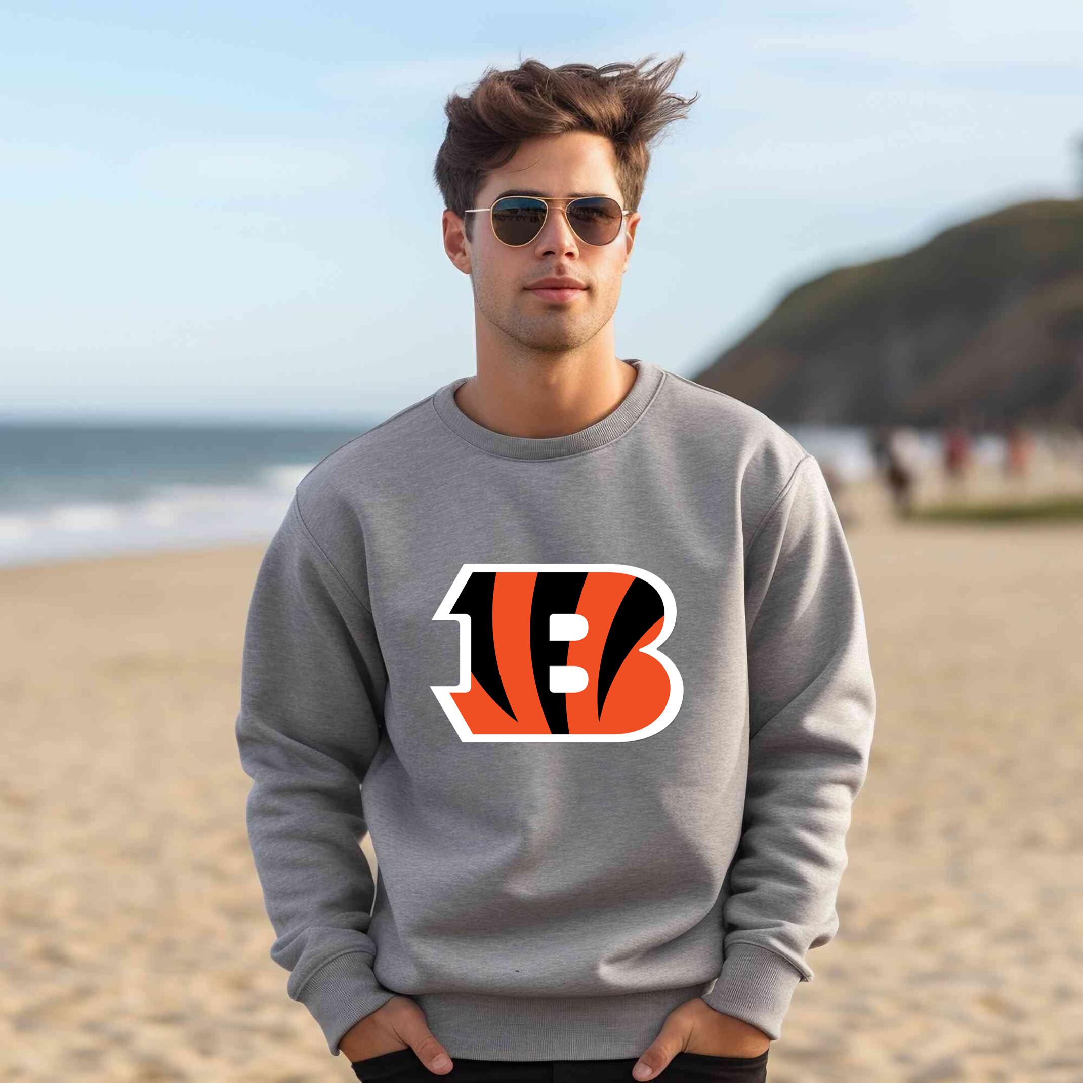 Alternative view of Cincinnati Bengals Team Fan Apparel Adult Sweatshirt, Ultimate Logo Sweatshirt, Gifts For Fans