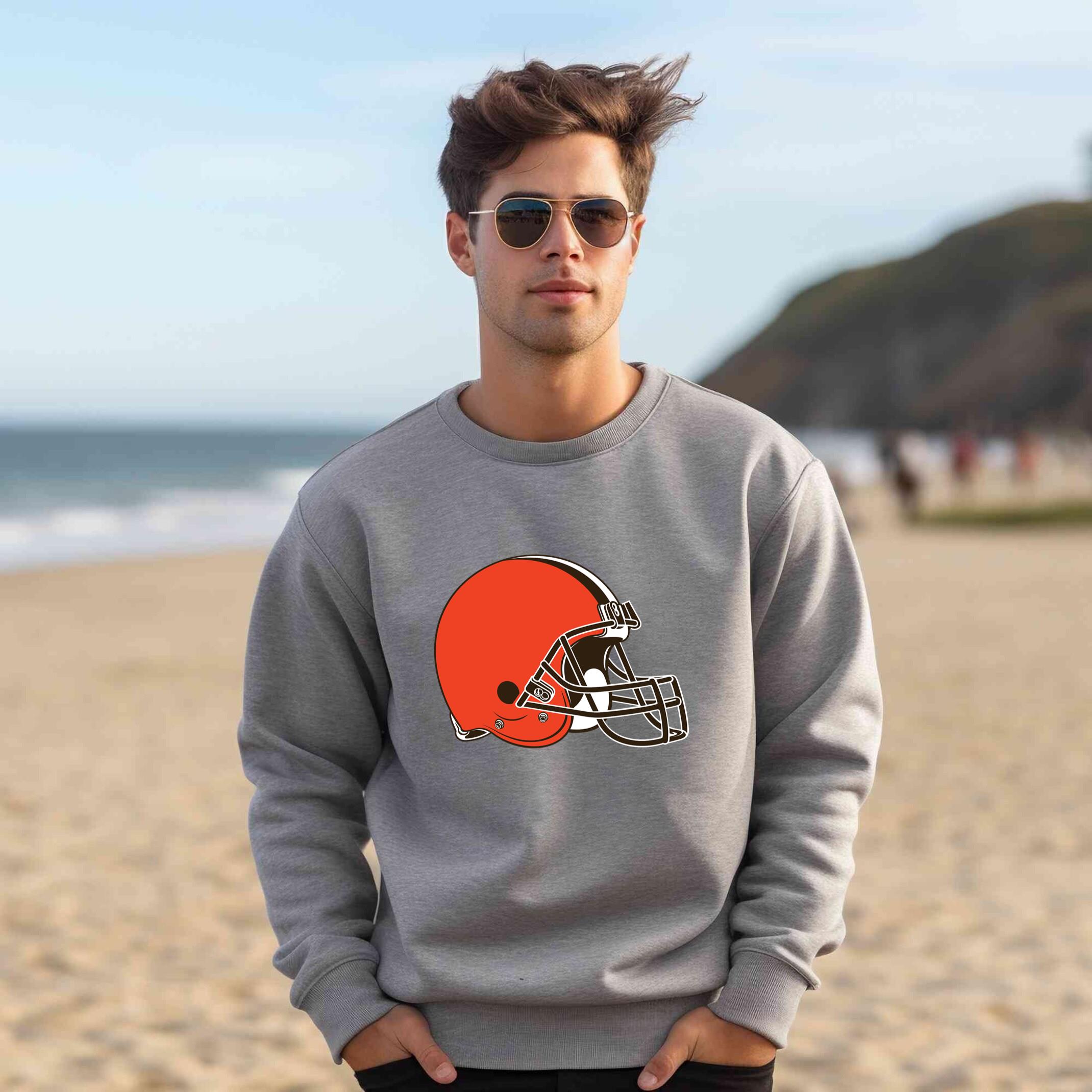 Alternative view of Cleveland Browns Team Fan Apparel Adult Sweatshirt, Ultimate Logo Sweatshirt, Gifts For Fans