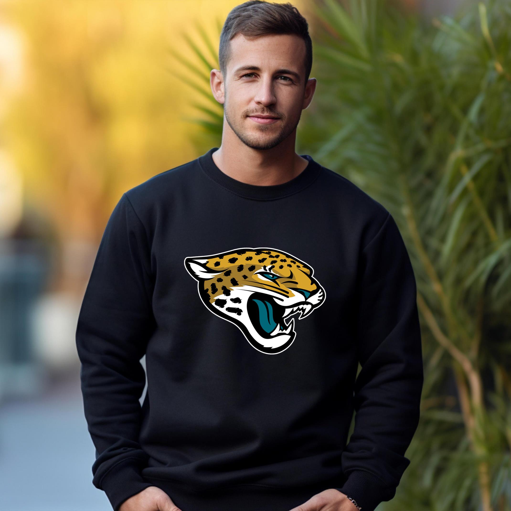 Jacksonville Jaguars Team Fan Apparel Adult Sweatshirt, Ultimate Logo Sweatshirt, Gifts For Fans