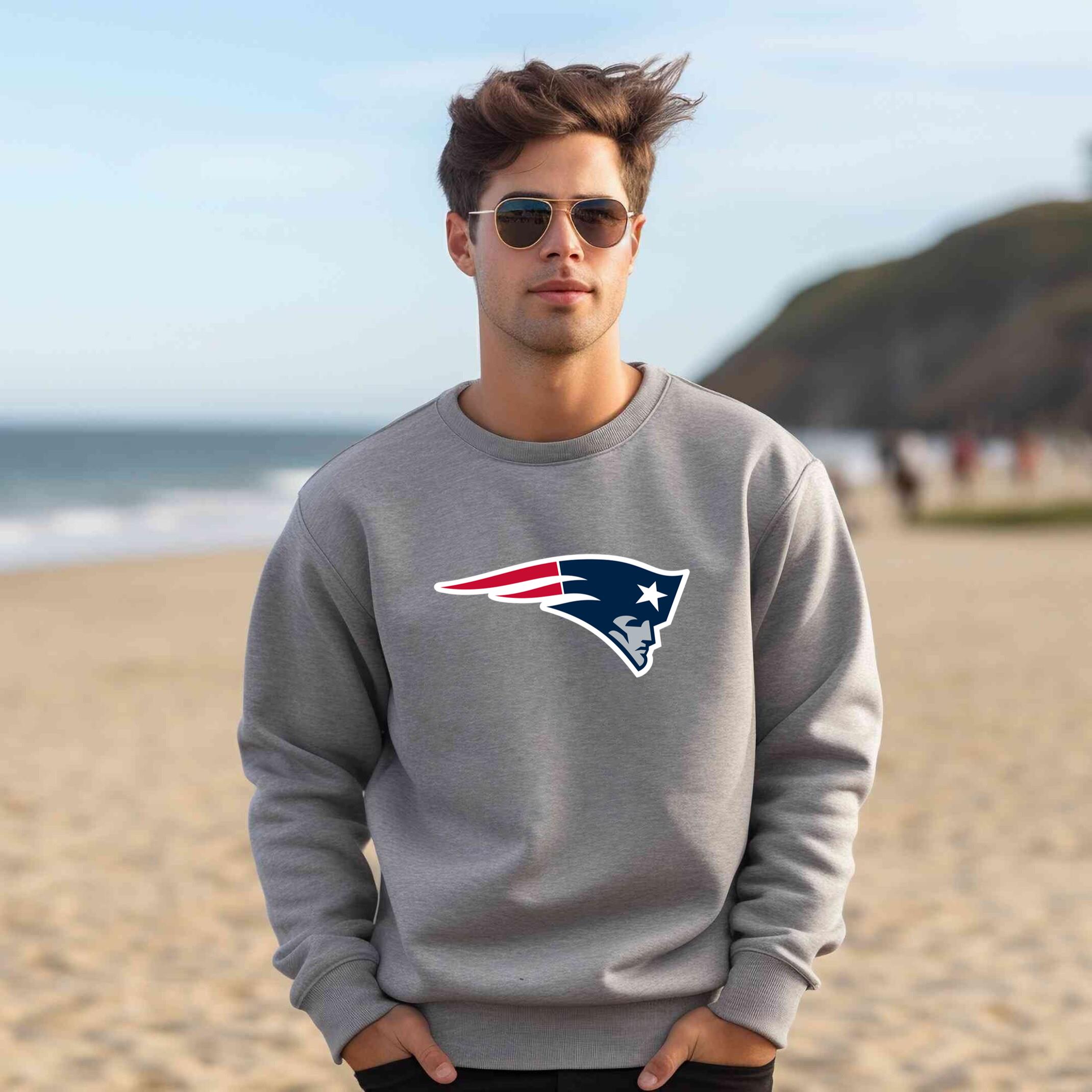 Alternative view of New England Patriots Team Fan Apparel Adult Sweatshirt, Ultimate Logo Sweatshirt, Gifts For Fans