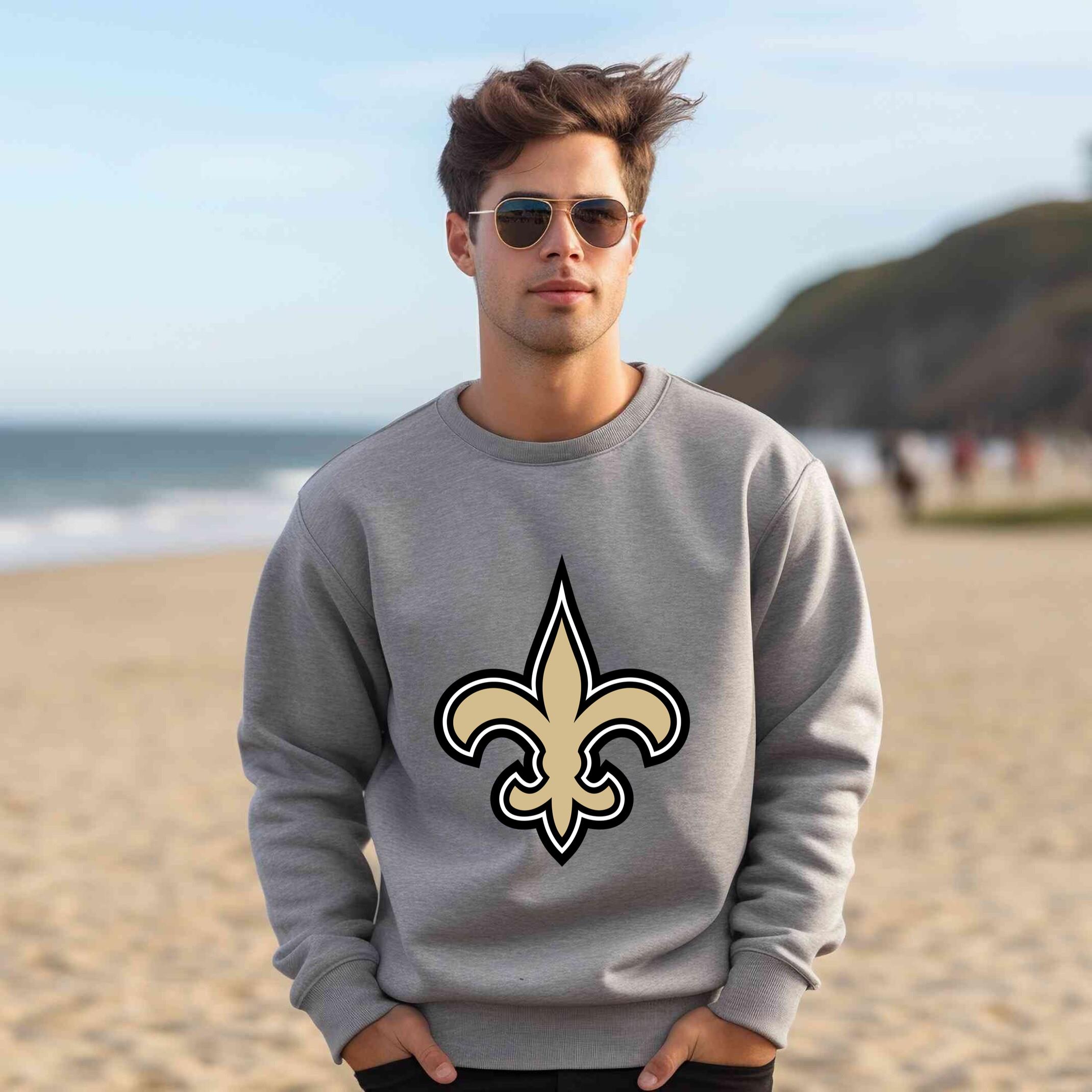 Alternative view of New Orleans Saints Team Fan Apparel Adult Sweatshirt, Ultimate Logo Sweatshirt, Gifts For Fans