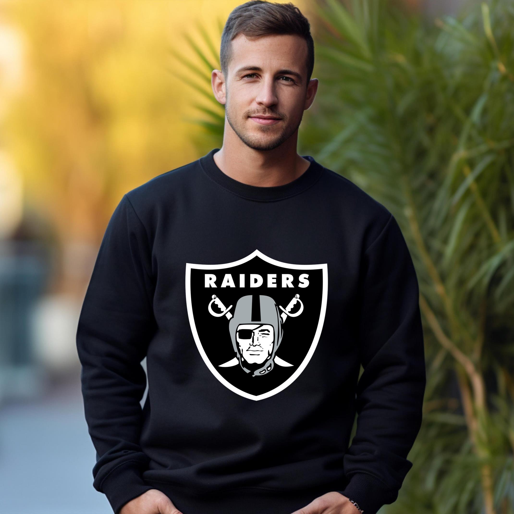 Oakland Raiders Team Fan Apparel Adult Sweatshirt, Ultimate Logo Sweatshirt, Gifts For Fans
