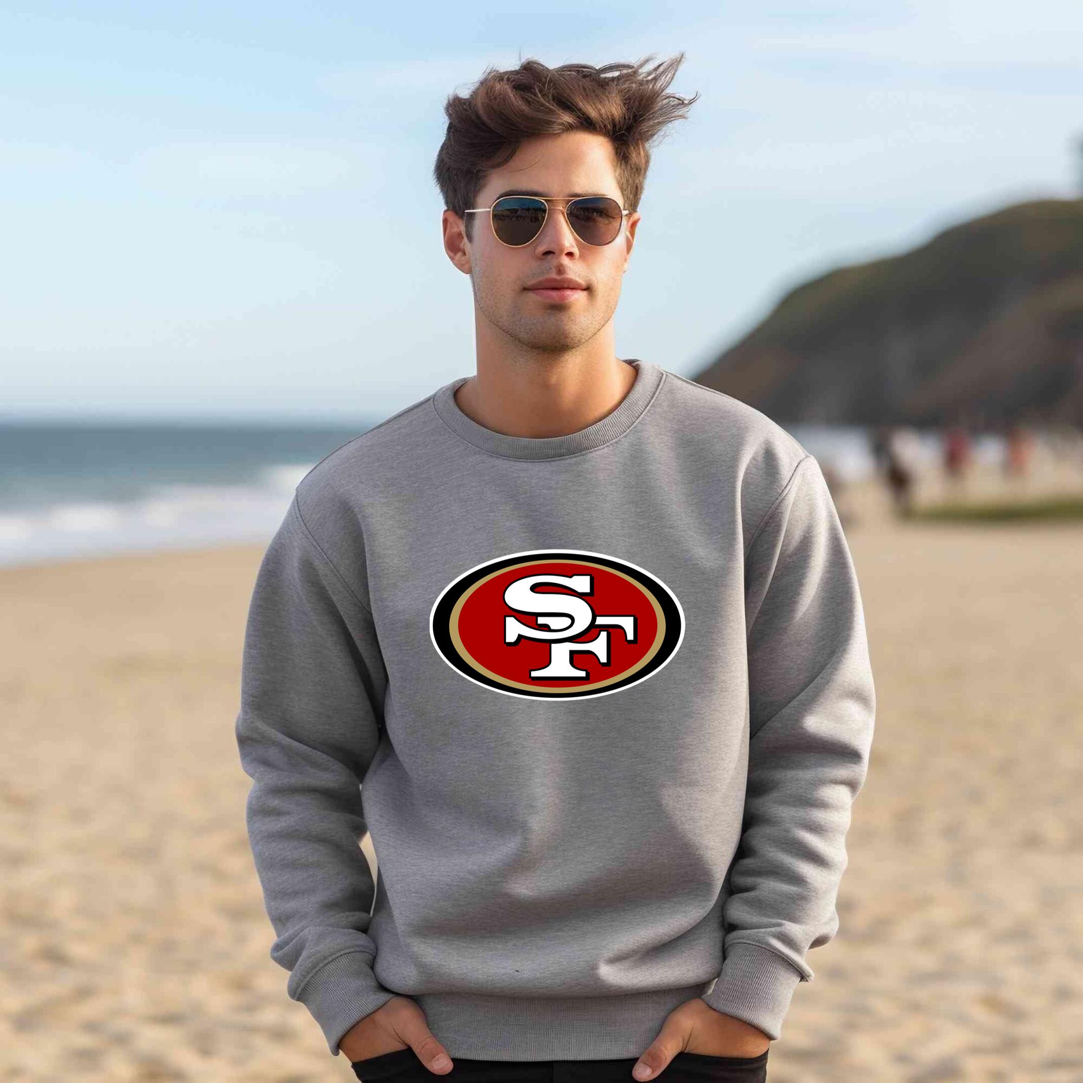 Alternative view of San Francisco 49ers Team Fan Apparel Adult Sweatshirt, Ultimate Logo Sweatshirt, Gifts For Fans