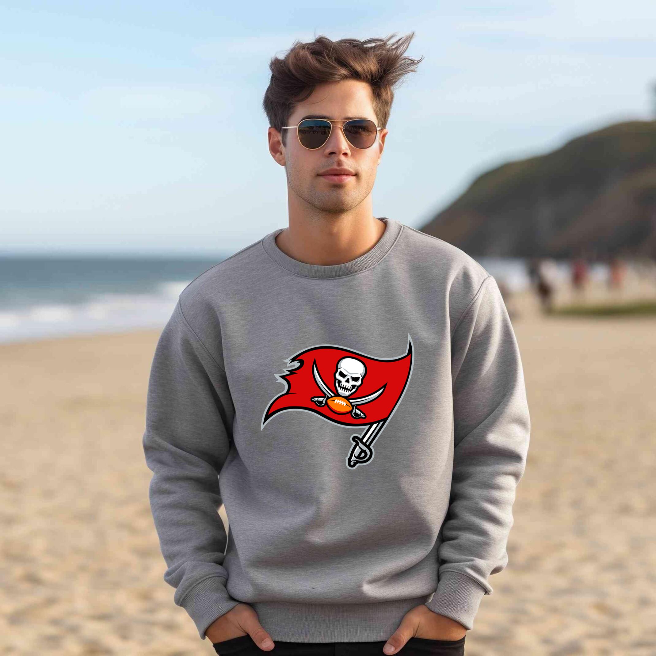 Alternative view of Tampa Bay Buccaneers Team Fan Apparel Adult Sweatshirt, Ultimate Logo Sweatshirt, Gifts For Fans
