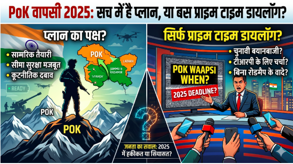 PoK वापसी 2025: सच में है प्लान, या बस प्राइम टाइम डायलॉग?