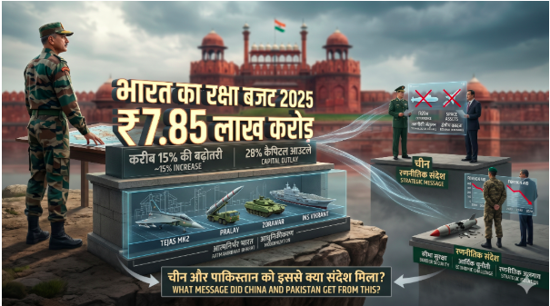 भारत का रक्षा बजट 2025: चीन और पाकिस्तान को इससे क्या संदेश मिला?