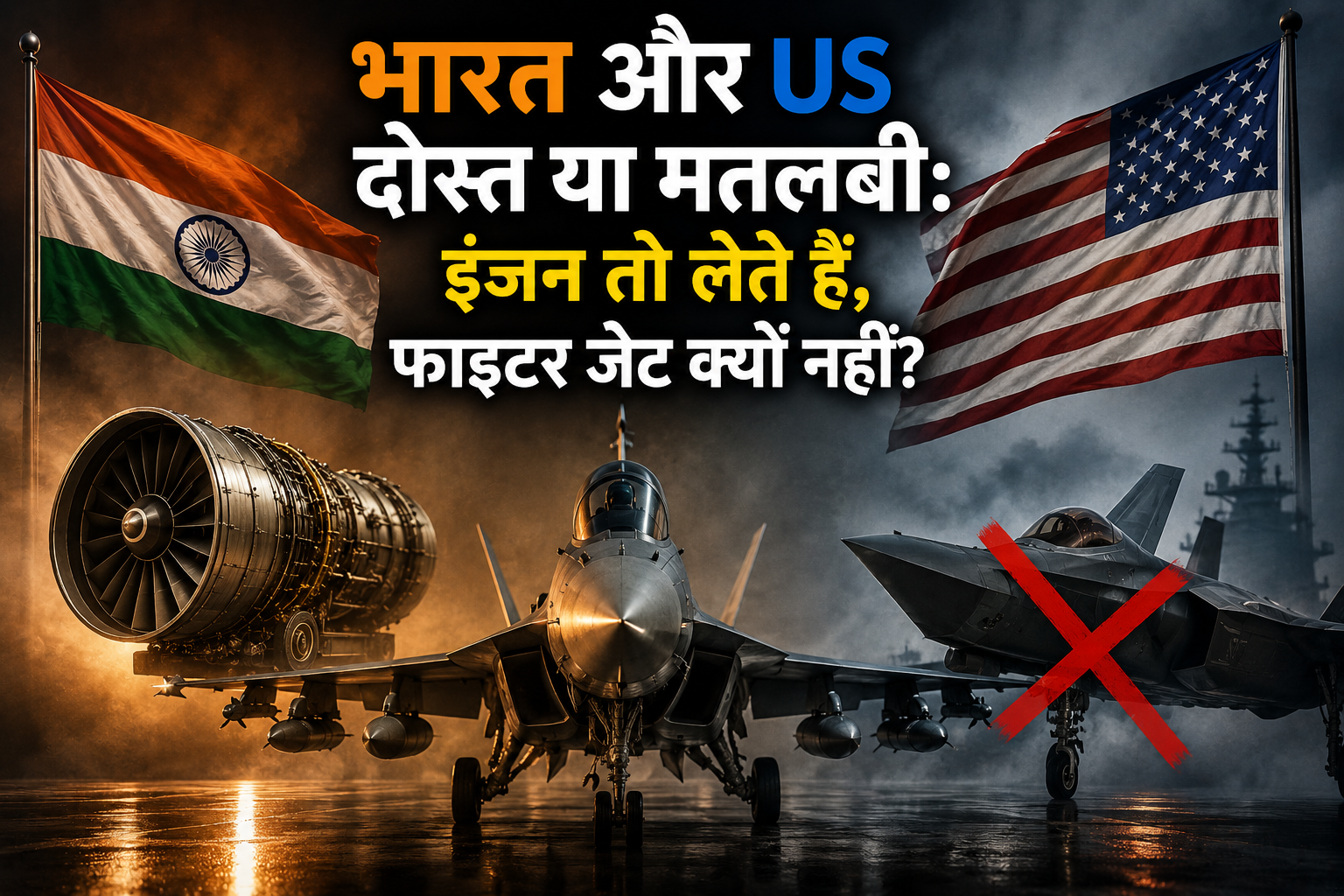 भारत और US दोस्त या मतलबी: इंजन तो लेते हैं, फाइटर जेट क्यों नहीं?