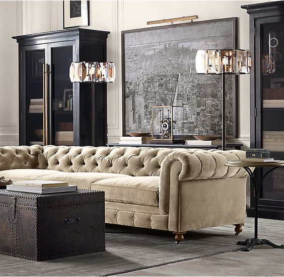 art deco design living room