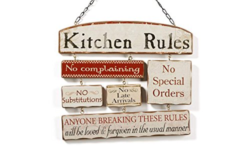 cute kitchen decor ideas cute kitchen decor ideas: kitchen Rules Wall Sign