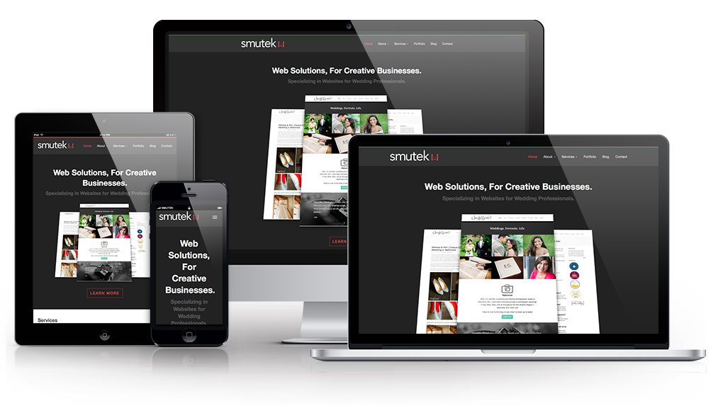Mockup image of the new smutek.net website