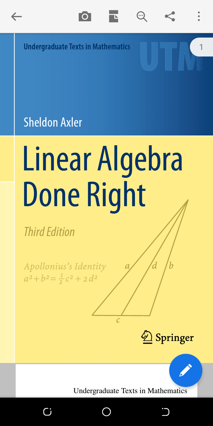 LINEAR ALGEBRA DONE RIGHT by Sheldon Axler