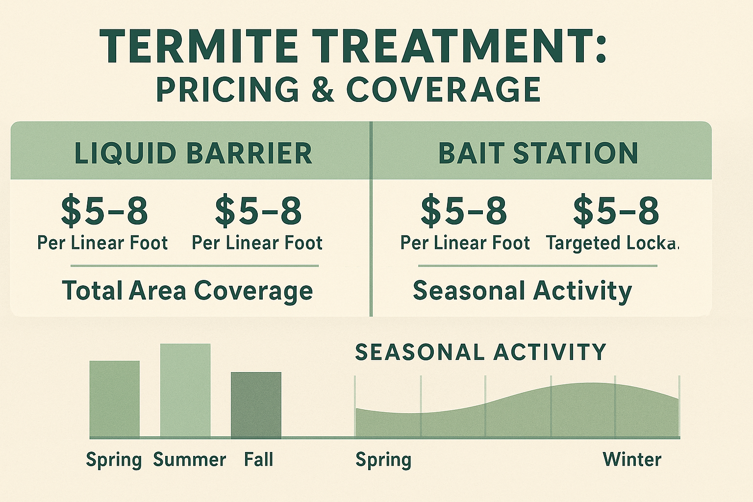 Comparison of termite treatment methods