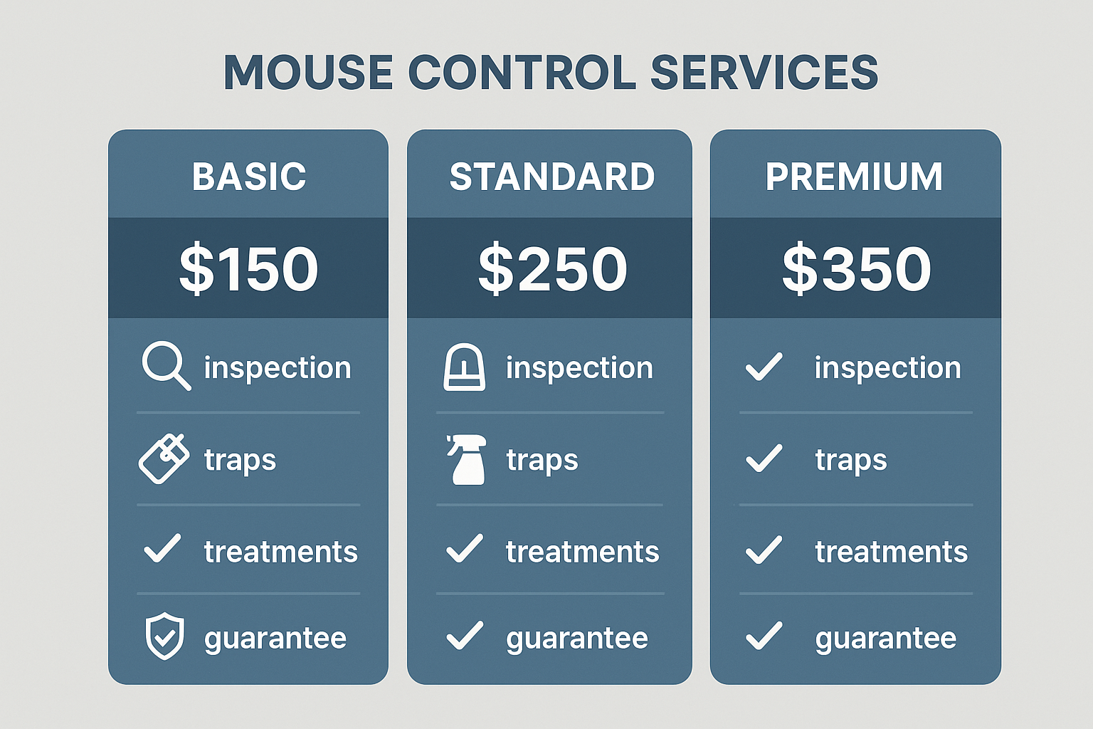 Anthem Pest Control mouse control pricing tiers