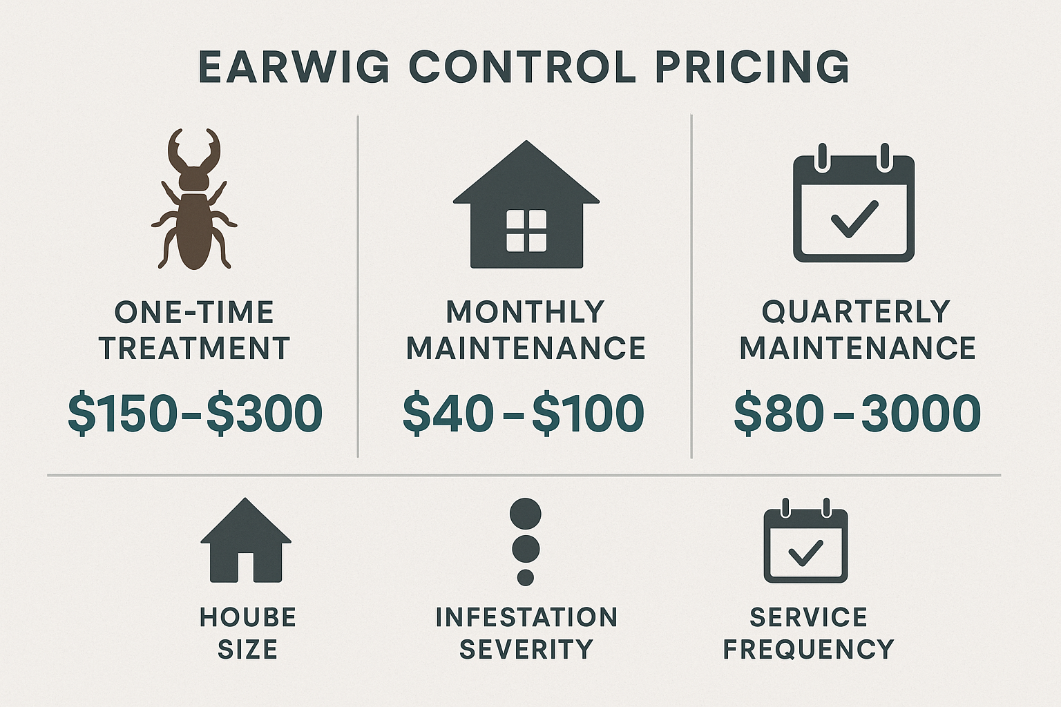 Earwig control technician applying treatment in a residential yard