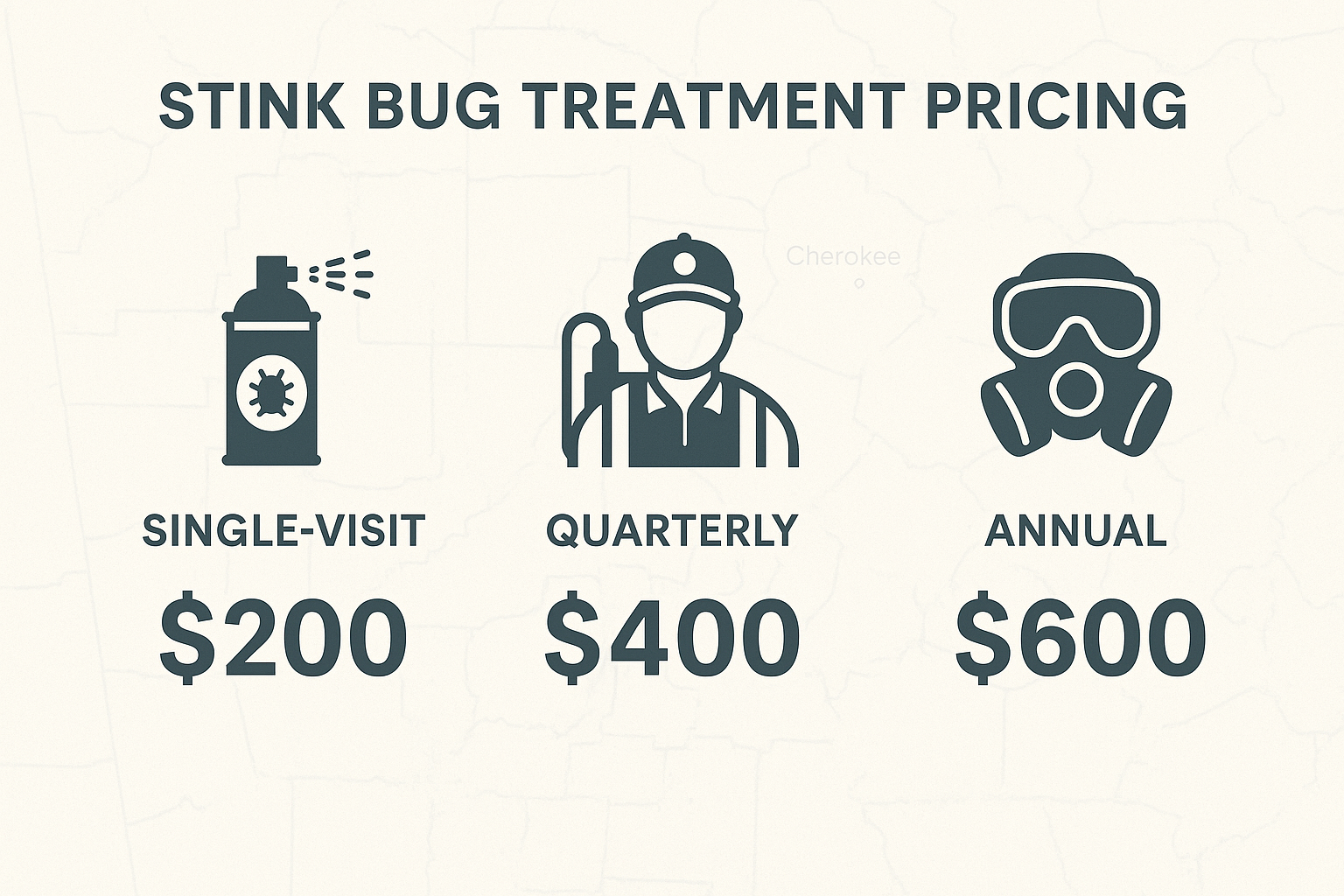 Illustrated comparison of stink bug treatment plans