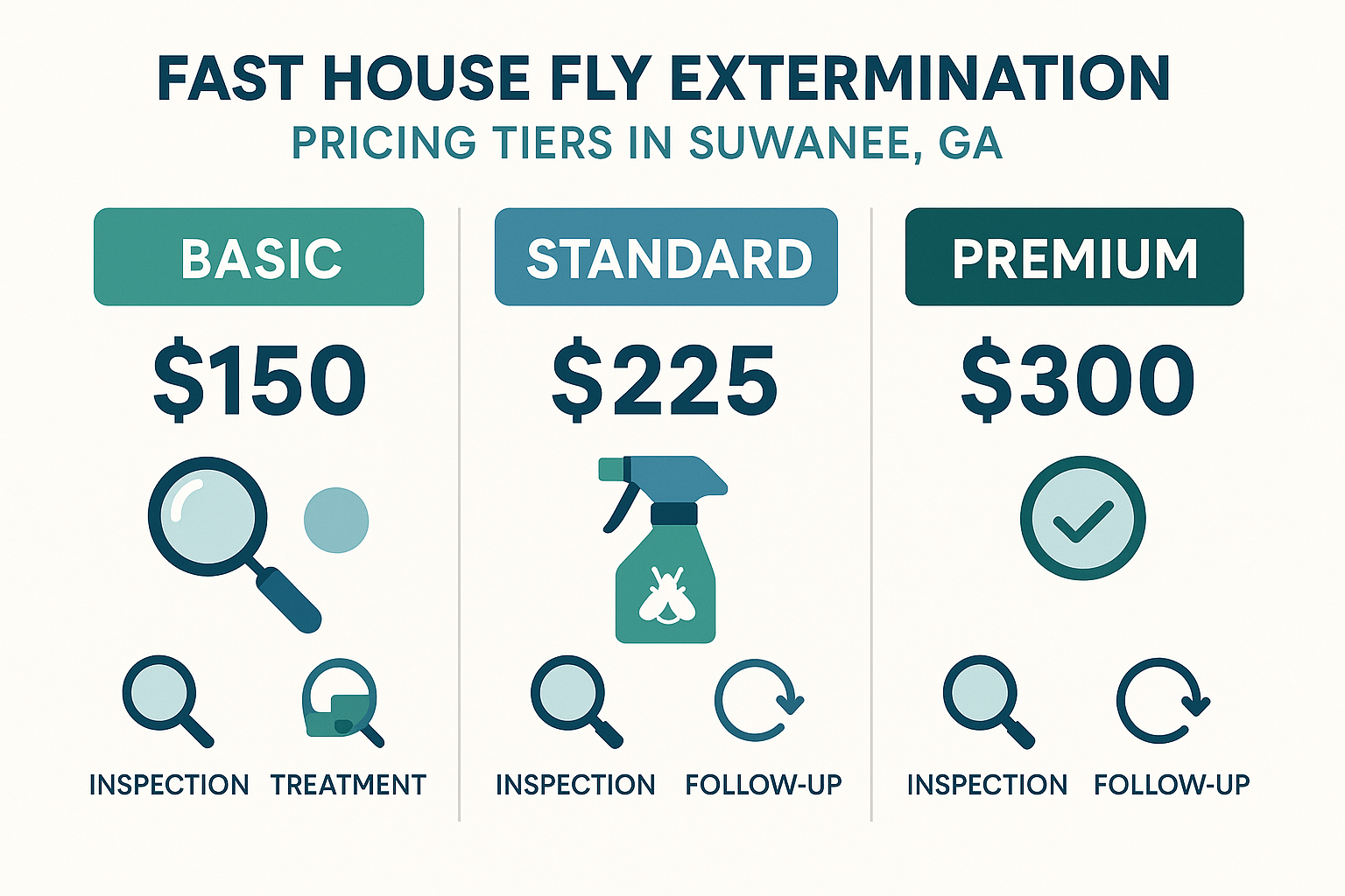 House fly treatment options and pricing tiers