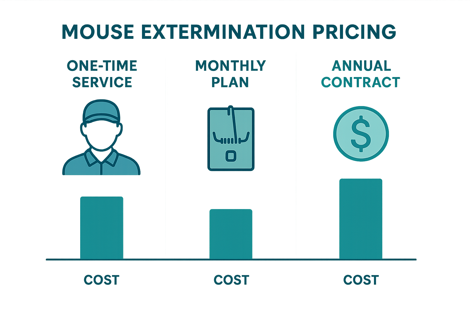 Mouse control pricing comparison infographic