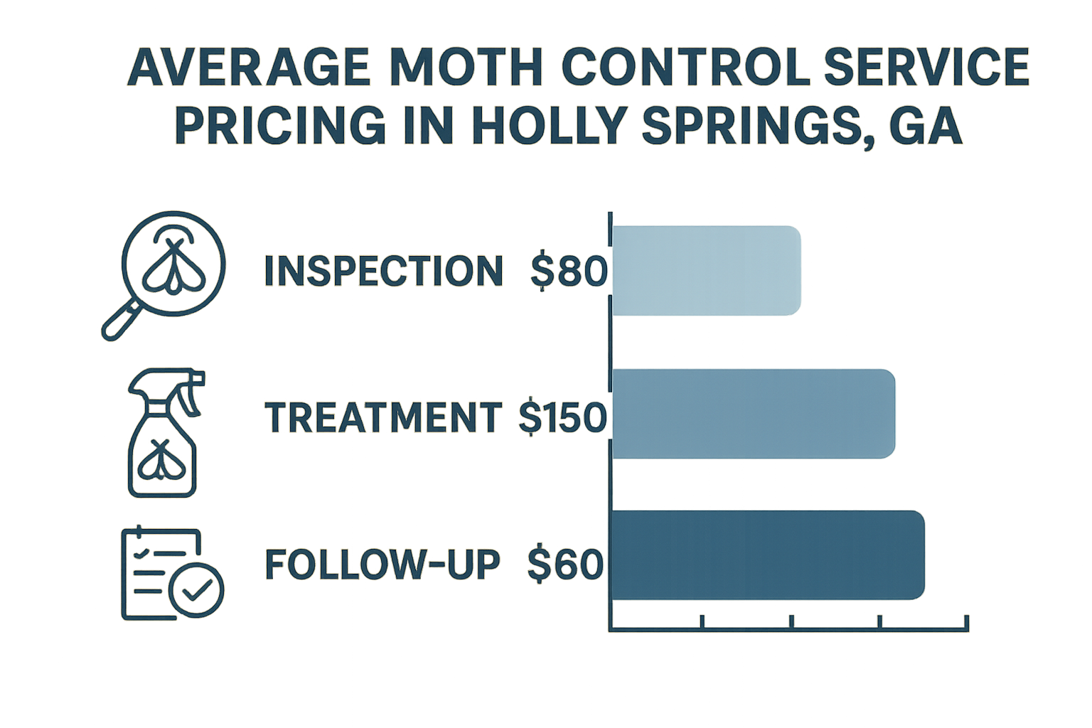Moth control pricing comparison infographic